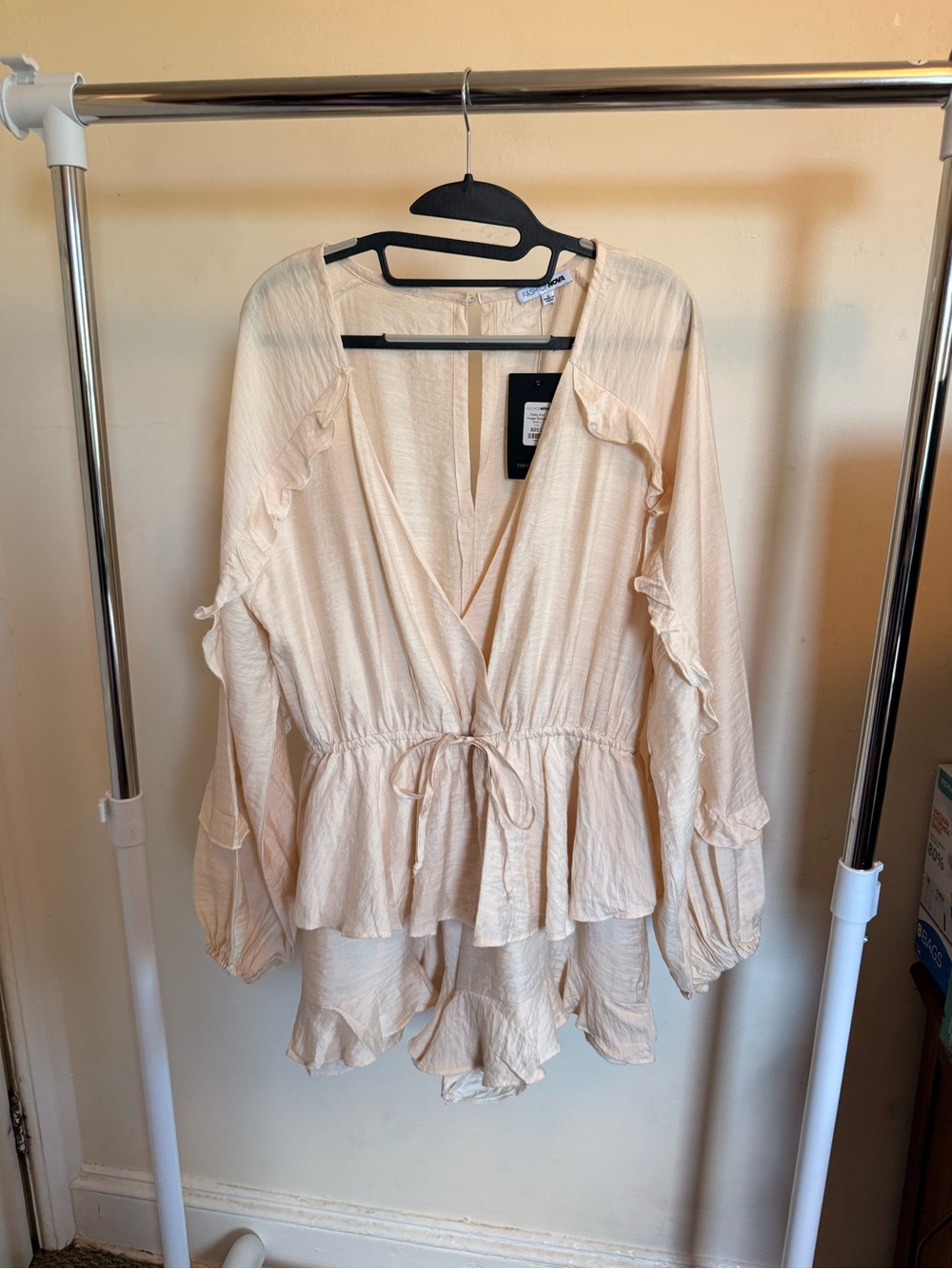 Light Cream Ruffle Romper